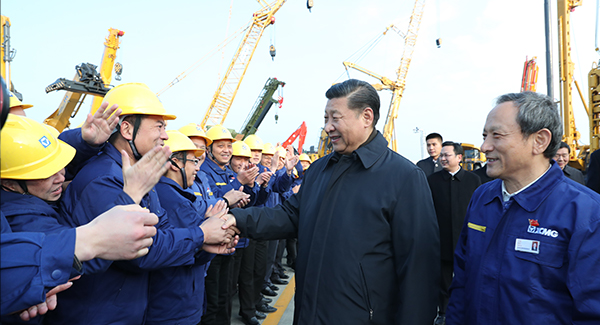 中共中央總書記、國家主席、中央軍委主席習(xí)近平親臨徐工集團(tuán)考察調(diào)研